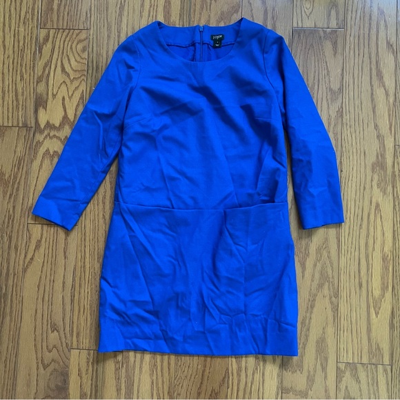 Jcrew j crew royal blue Elegant Blue Dress holiday size 2 - Picture 1 of 9